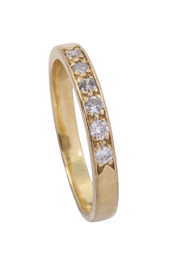BAGUE MODERNE DIAMANTS — vue 5
