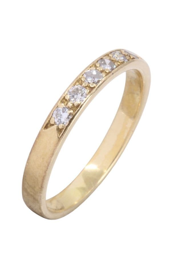 BAGUE MODERNE DIAMANTS — vue 3