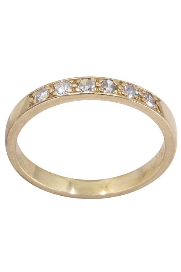 BAGUE MODERNE DIAMANTS — vue 1