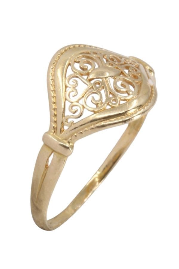 BAGUE FILIGRANE MODERNE — vue 3
