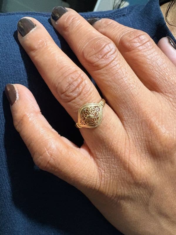BAGUE FILIGRANE MODERNE — vue 2