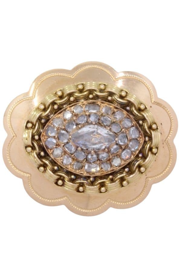 BROCHE ANCIENNE DIAMANTS