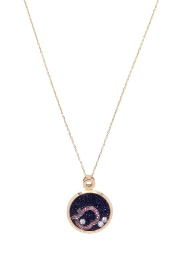 COLLIER POMME RUBIS ET DIAMANTS — vue 1