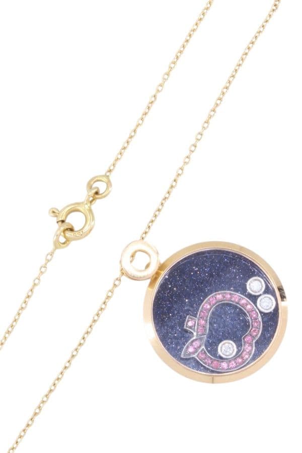 COLLIER POMME RUBIS ET DIAMANTS — vue 3