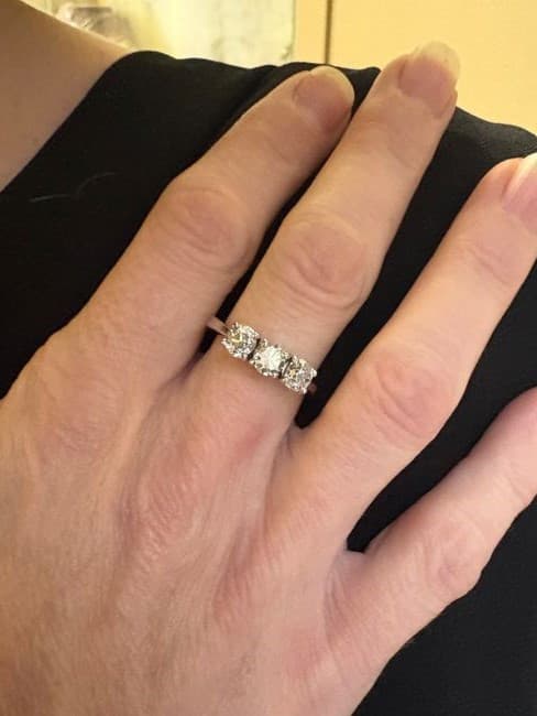 BAGUE JARRETIÈRE DIAMANTS — vue 2