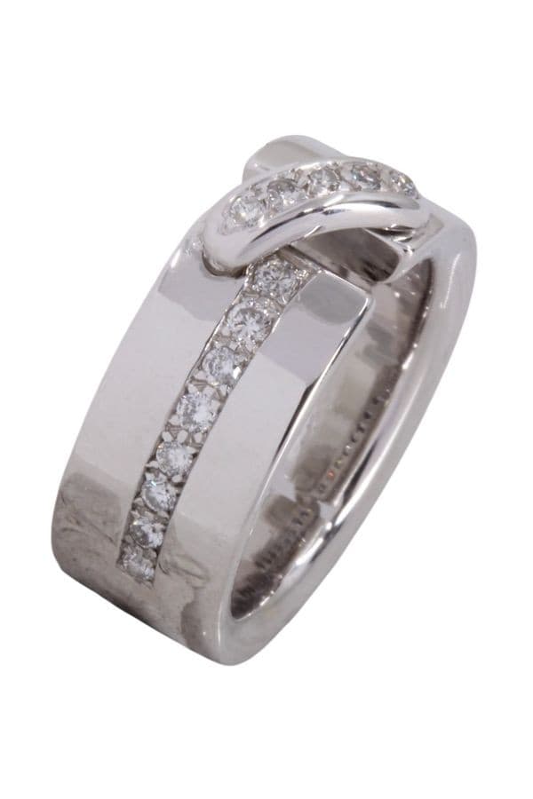 BAGUE LIENS DIAMANTS — vue 3