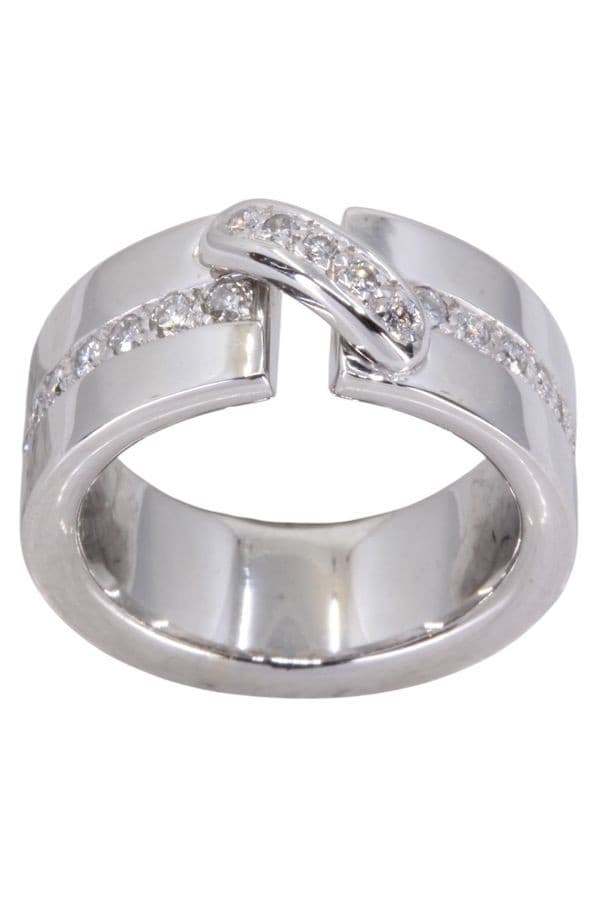 BAGUE LIENS DIAMANTS — vue 1