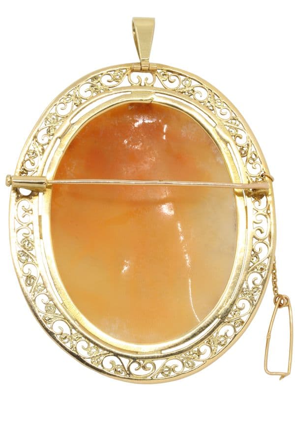 BROCHE PENDENTIF CAMÉE ART NOUVEAU — vue 4