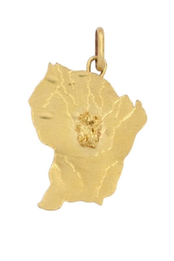 PENDENTIF CARTE DE LA GUYANE — vue 1