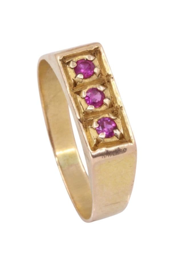 BAGUE MODERNE RUBIS — vue 5