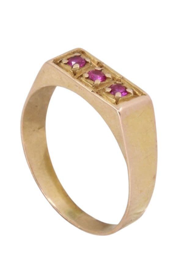 BAGUE MODERNE RUBIS — vue 4