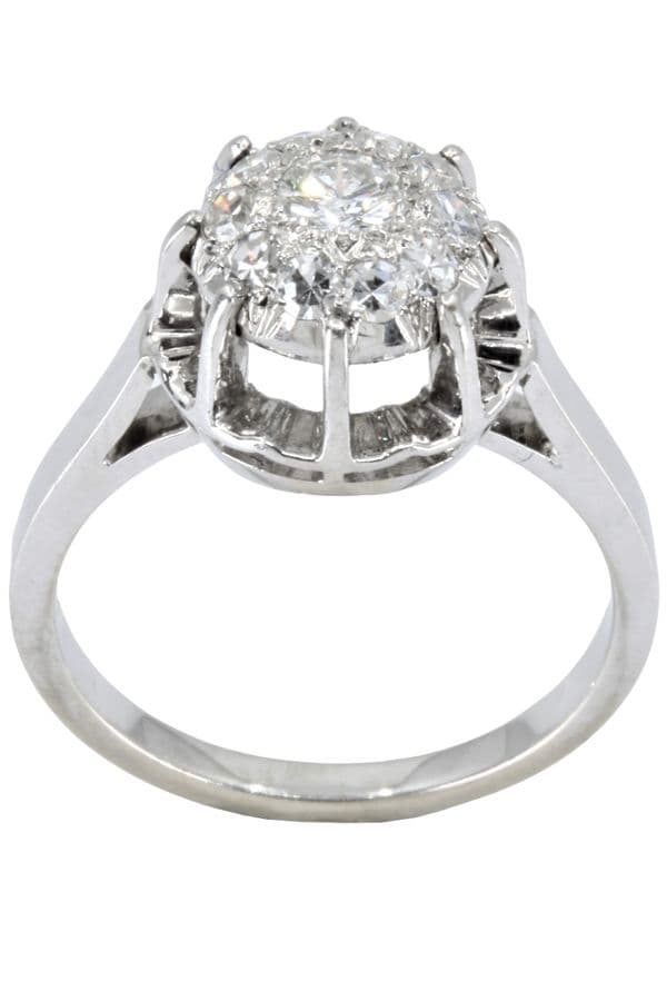 BAGUE STYLE SOLITAIRE DIAMANTS — vue 1