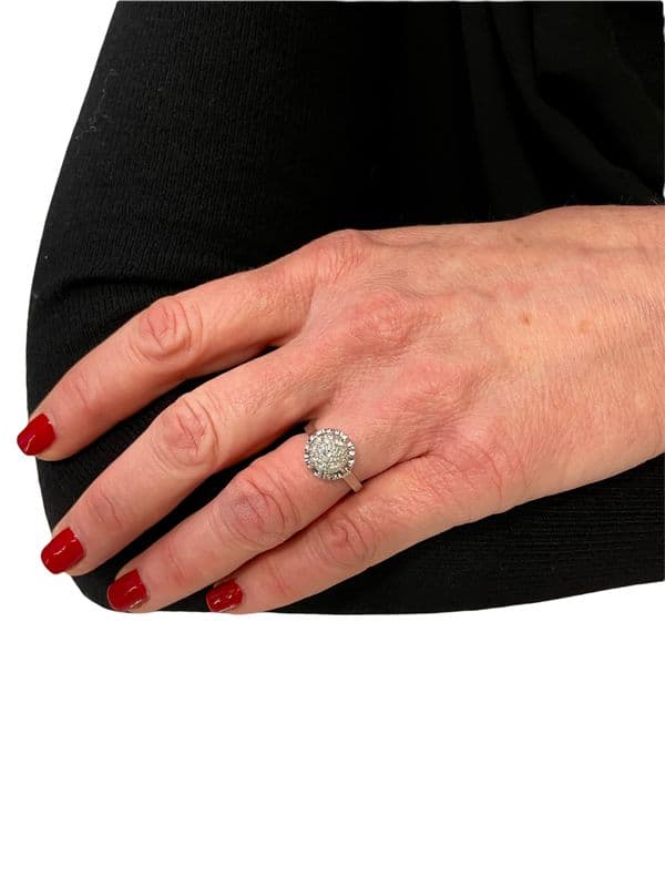 BAGUE STYLE SOLITAIRE DIAMANTS — vue 2