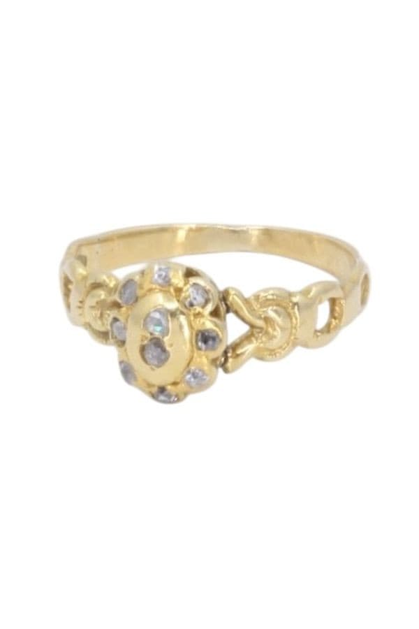 BAGUE DIAMANT ANCIENNE ENFANT — vue 6