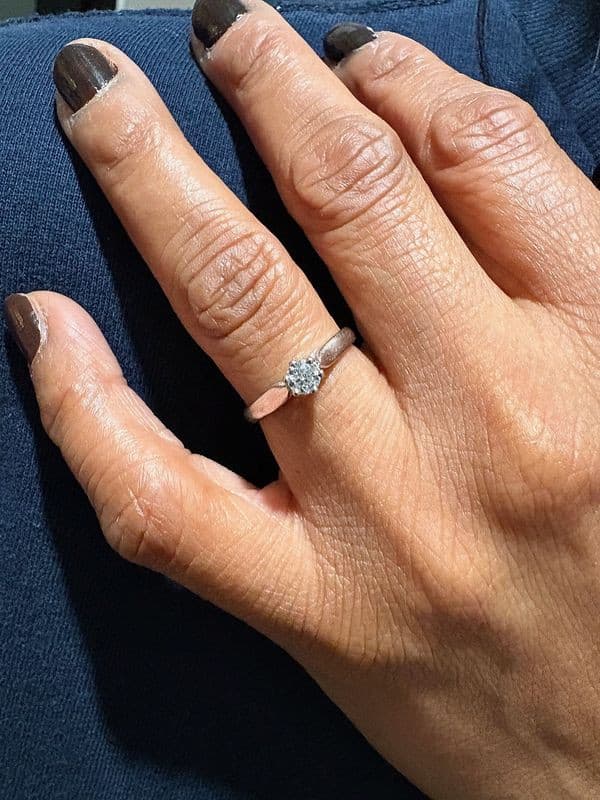 SOLITAIRE DIAMANT 0.30 CARAT — vue 2