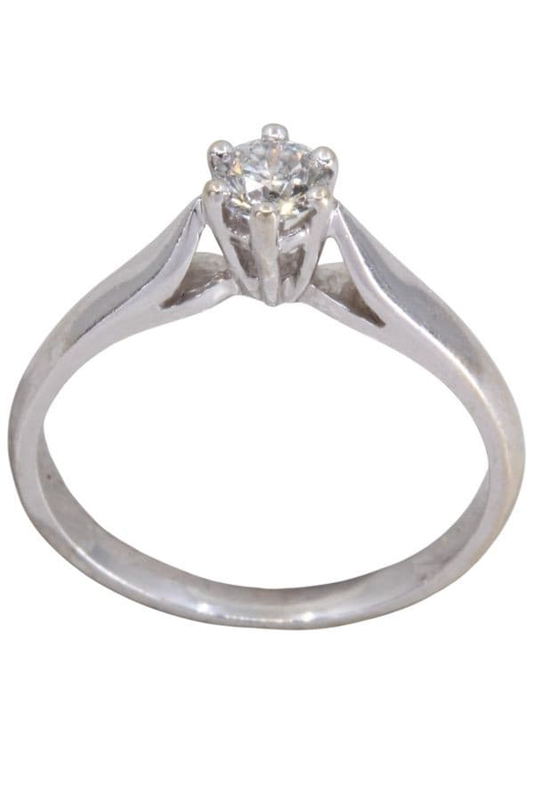 SOLITAIRE DIAMANT 0.30 CARAT — vue 1