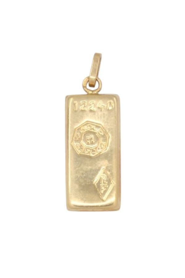 PENDENTIF LINGOT MODERNE — vue 1