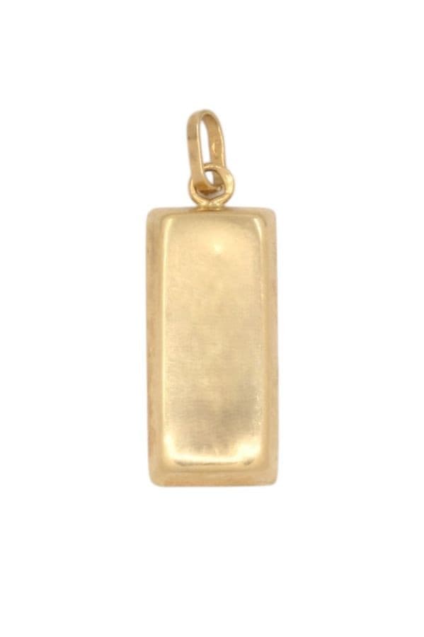 PENDENTIF LINGOT MODERNE — vue 3