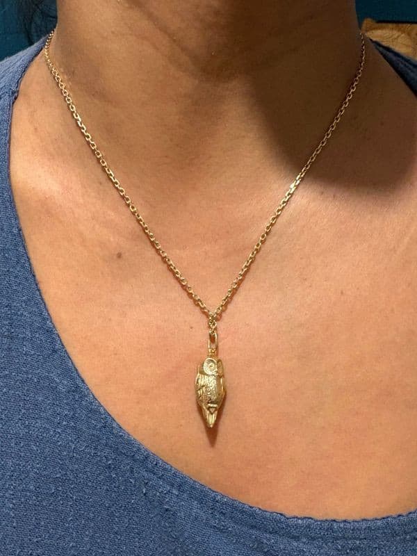 PENDENTIF MODERNE HIBOU — vue 2
