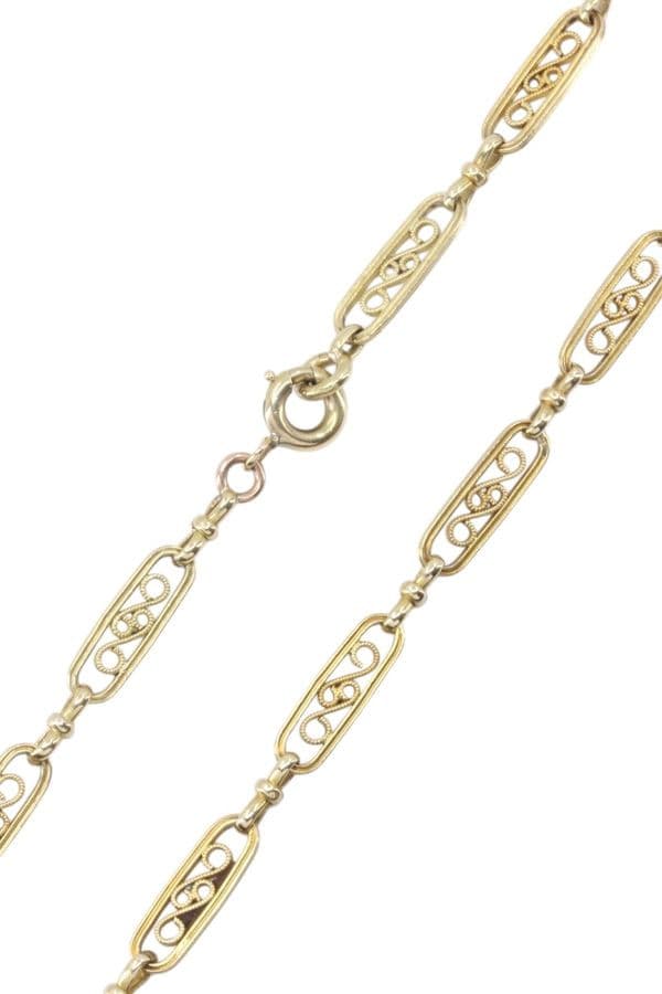 COLLIER FILIGRANE ART-NOUVEAU — vue 3