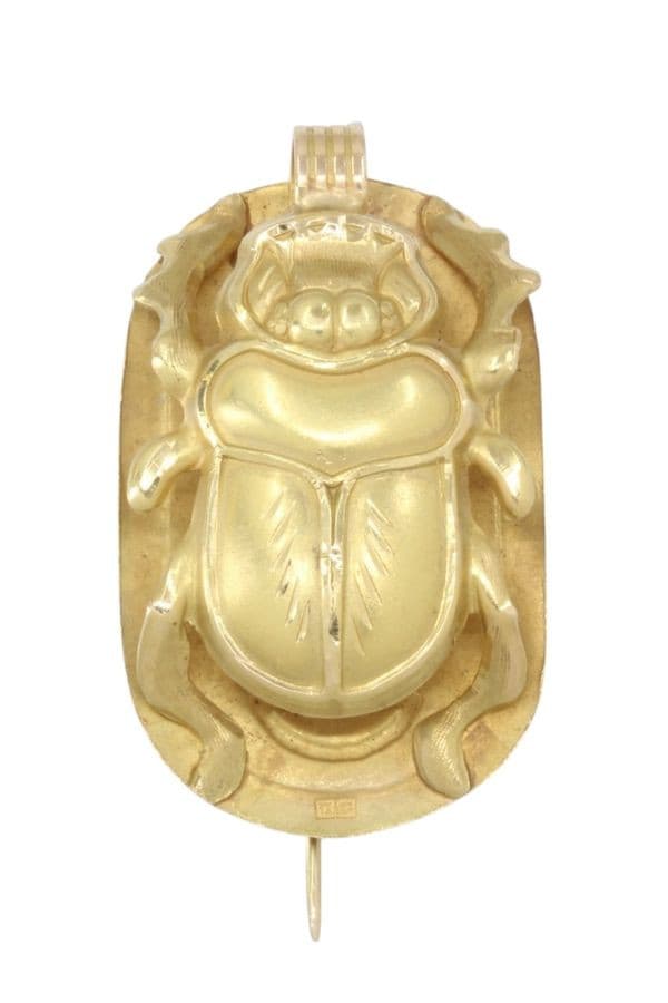 PENDENTIF BROCHE SCARABÉE