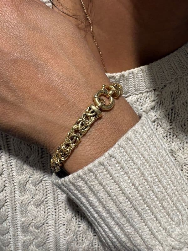 BRACELET MAILLE ROYALE MODERNE — vue 2