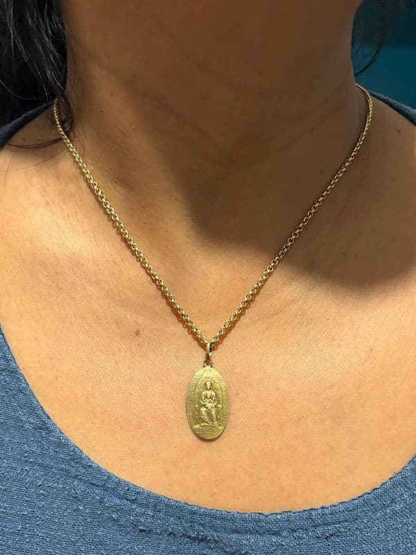 MÉDAILLE VIERGE SIGNÉE E.DROPSY — vue 2