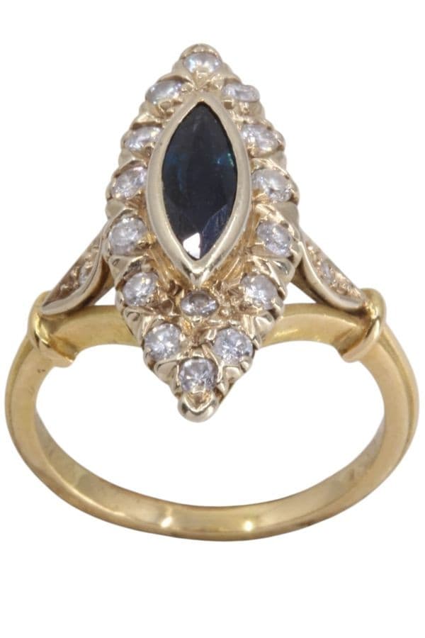 BAGUE MARQUISE DIAMANTS
