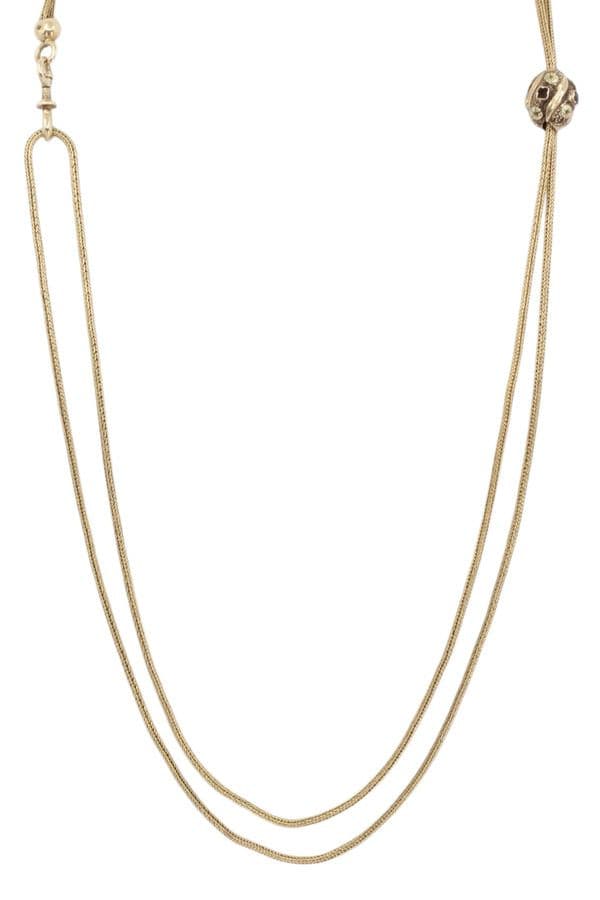 CHAINE ANCIENNE DOUBLE MAILLE TRESSÉE