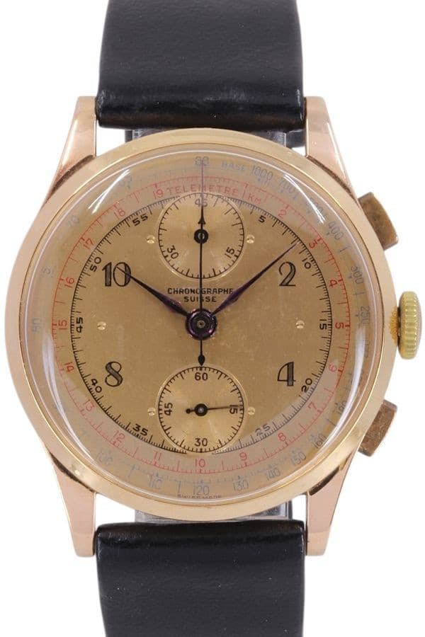 CHRONOGRAPHE SUISSE CIE - OR 18K — vue 1