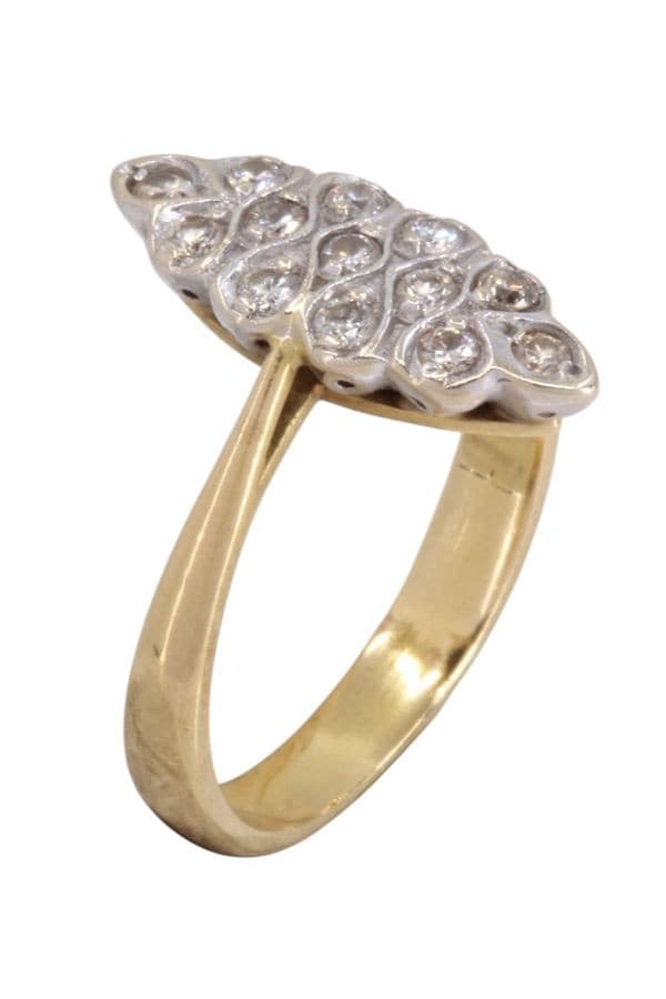 BAGUE MARQUISE DIAMANTS — vue 4