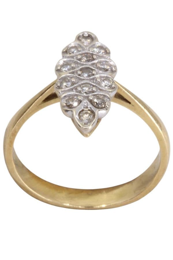 BAGUE MARQUISE DIAMANTS