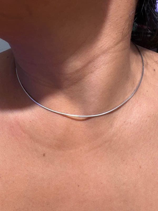 COLLIER MAILLE SERPENTINE — vue 2
