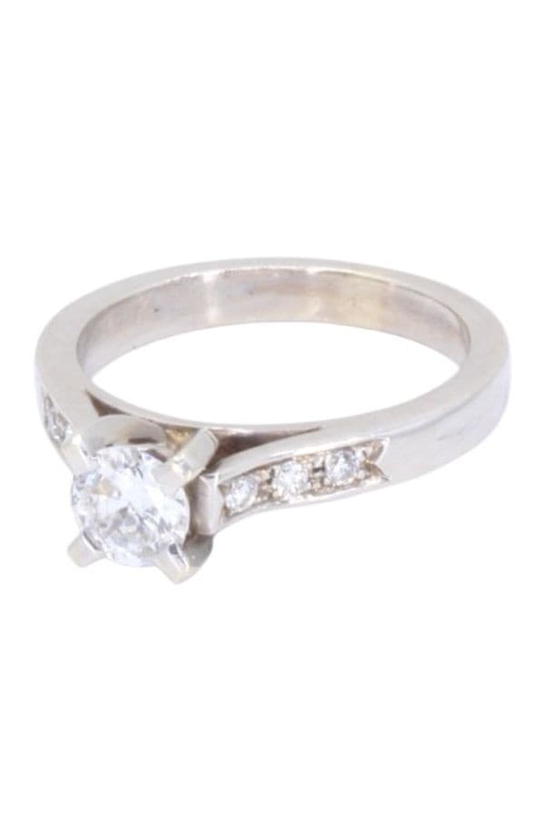 BAGUE DIAMANTS STYLE SOLITAIRE — vue 6