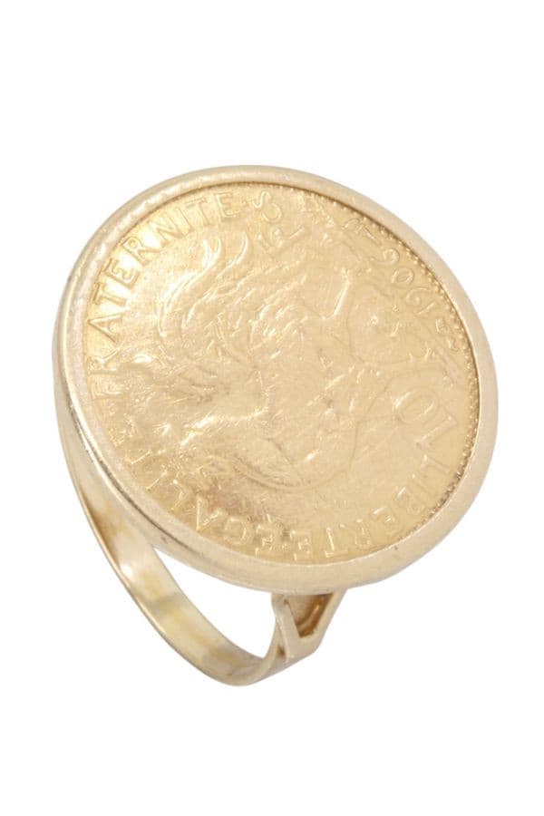 BAGUE PIÈCE 10 FRANCS — vue 4