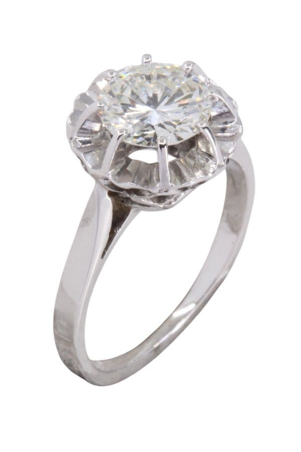 SOLITAIRE ANCIEN DIAMANT 1.20 CARAT — vue 3