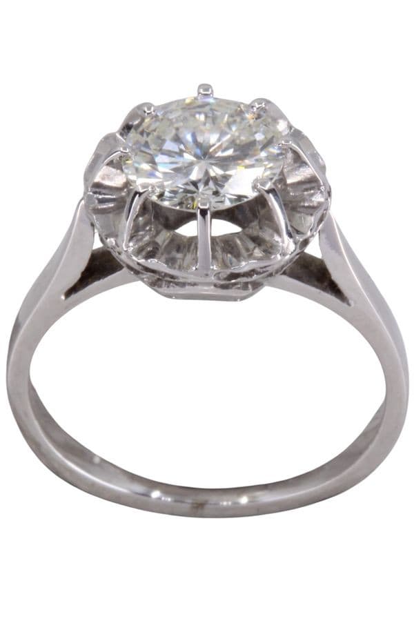SOLITAIRE ANCIEN DIAMANT 1.20 CARAT — vue 1