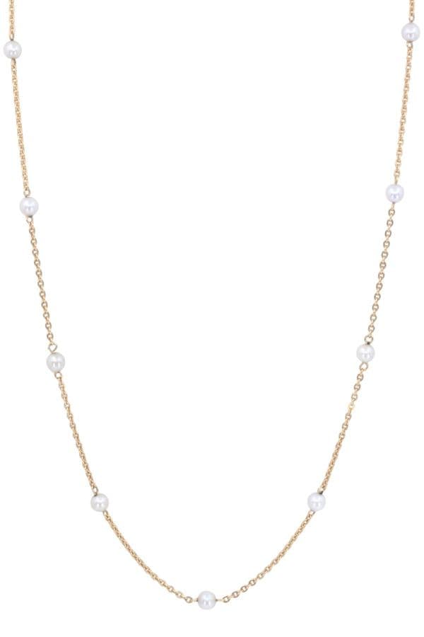 COLLIER  PERLES MODERNE — vue 1