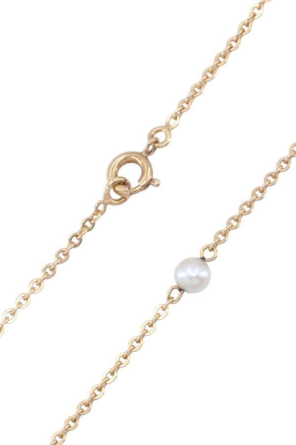 COLLIER  PERLES MODERNE — vue 3