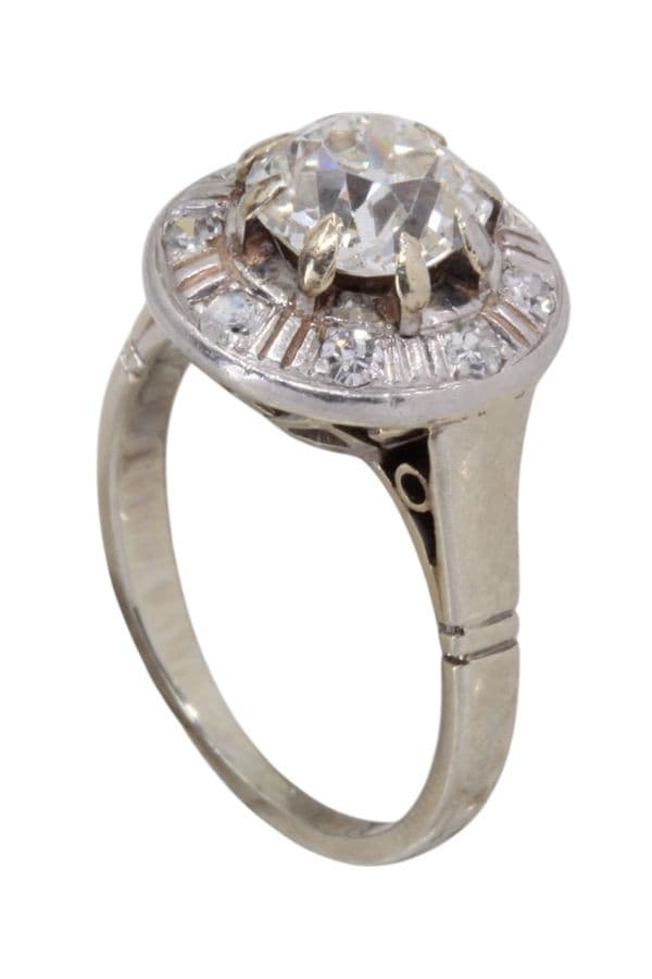 BAGUE ART-DÉCO DIAMANTS — vue 3