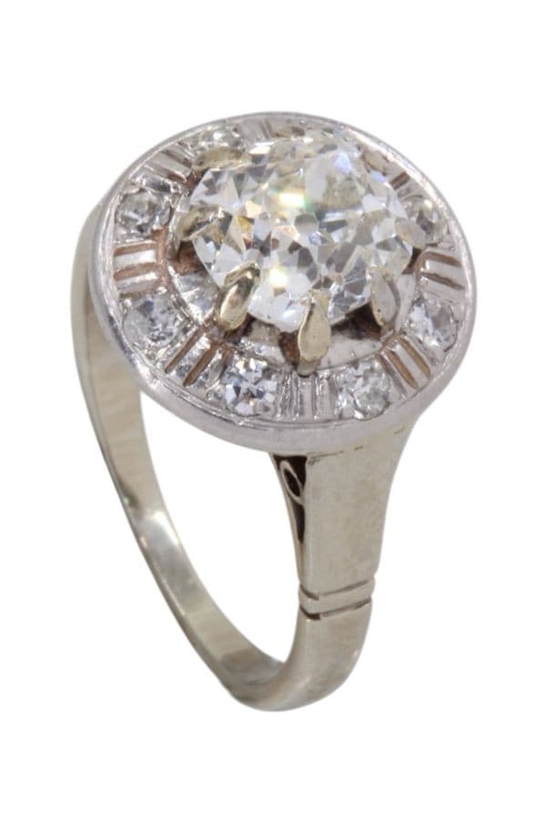 BAGUE ART-DÉCO DIAMANTS — vue 4