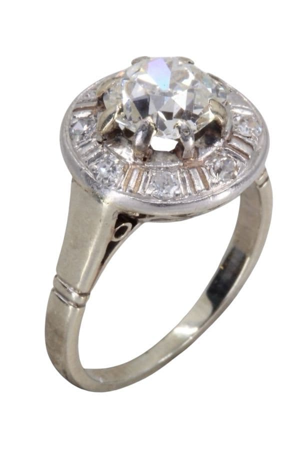 BAGUE ART-DÉCO DIAMANTS — vue 6