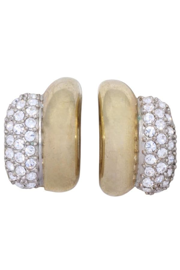 BOUCLES D'OREILLES CLIPS STRASS — vue 1