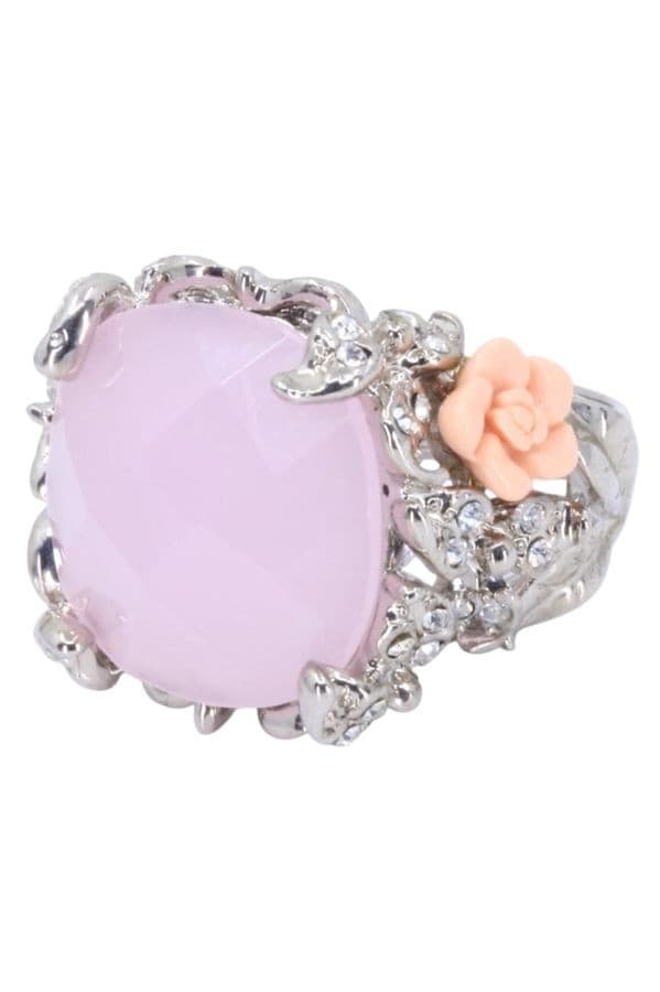 BAGUE FANTAISIE PIERRES DE COULEUR — vue 2