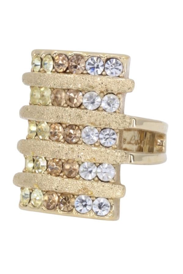 BAGUE FANTAISIE PIERRES DE COULEUR — vue 2