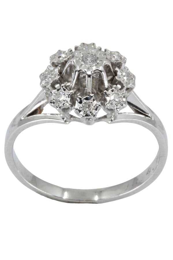 BAGUE MARGUERITE DIAMANTS — vue 1