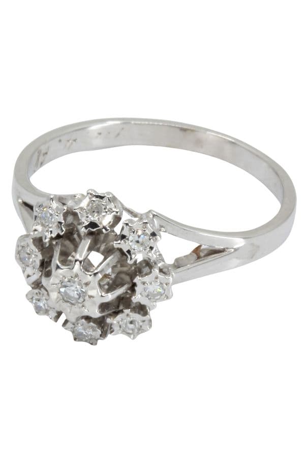 BAGUE MARGUERITE DIAMANTS — vue 3