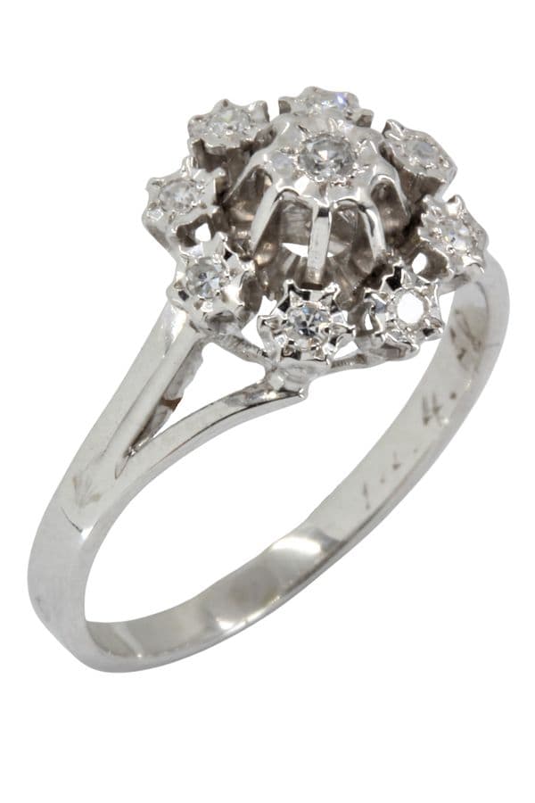 BAGUE MARGUERITE DIAMANTS — vue 4
