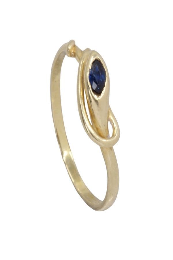 BAGUE SERPENT SAPHIR — vue 4