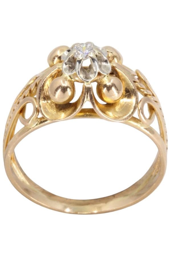 BAGUE DIAMANT 1950' — vue 1